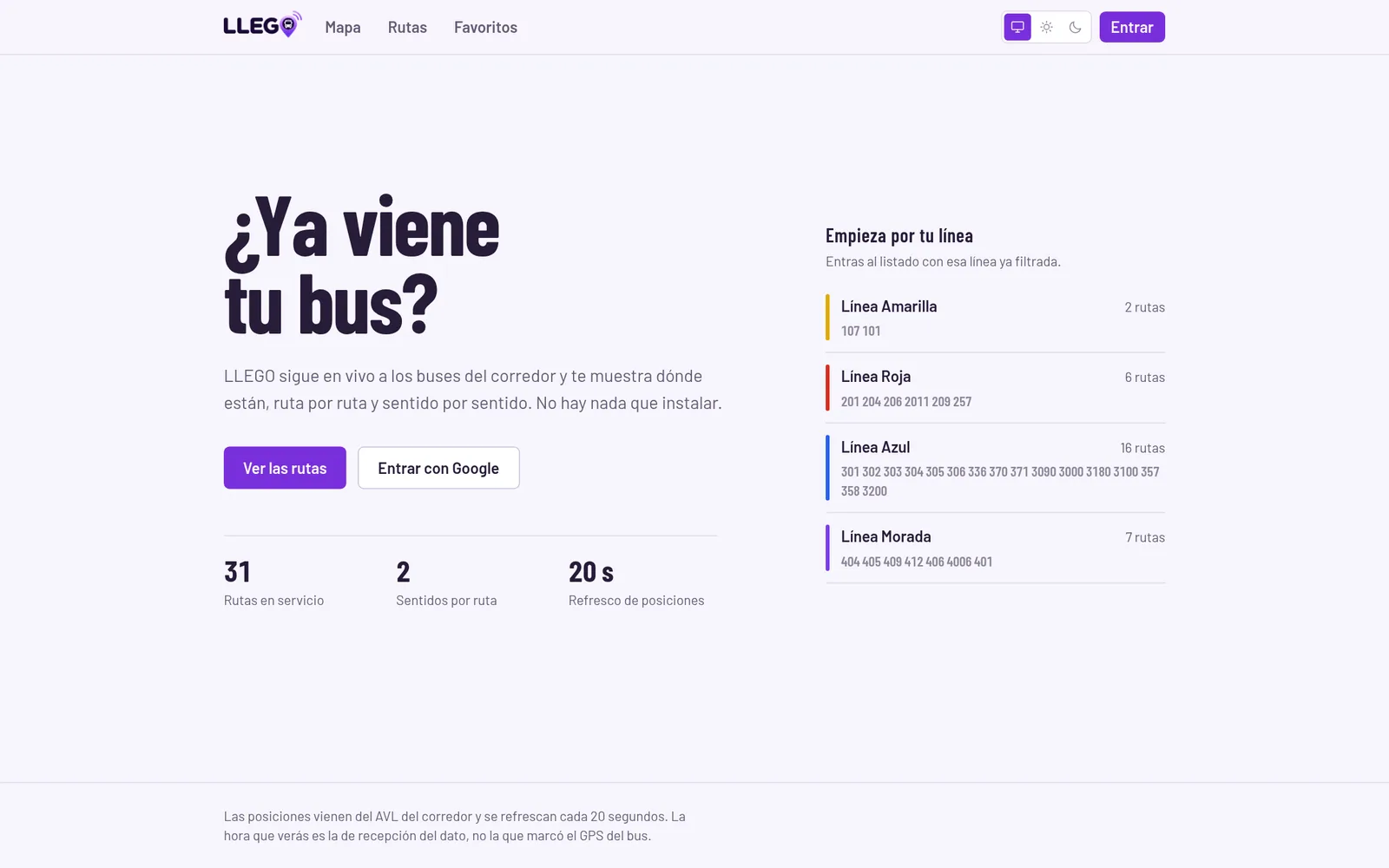 Portada con el tablero de líneas